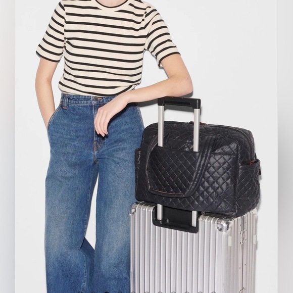 NWT! MZ Wallace Black Nik Duffle Bag - Picture 7 of 8